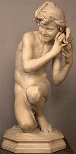 Carpeaux's Fisherboy - another marble nude
