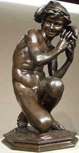 Carpeaux's Fisherboy - another bronze nude