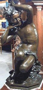 Carpeaux's Girl with Shell - another bronze with drape