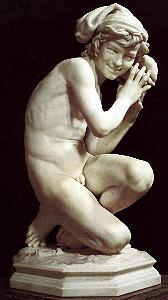 Carpeaux's Fisherboy - marble nude