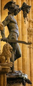Cellini's Perseus: right side Cellini's Perseus: right side