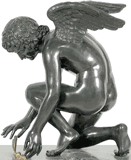 Chaudet's Cupid - bronze statuette