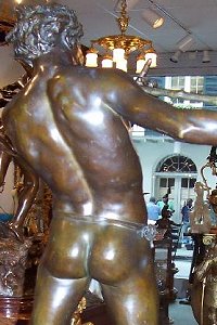 Flix Maurice Charpentier - L'Improvisateur (bronze statuette in store - back)