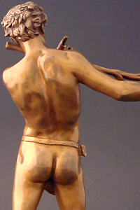 Flix Maurice Charpentier - L'Improvisateur (bronze statuette - back)