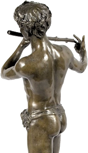 Flix Maurice Charpentier - L'Improvisateur (bronze statuette - back left)