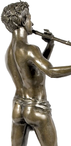 Flix Maurice Charpentier - L'Improvisateur (bronze statuette - back right)