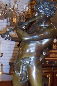 Flix Maurice Charpentier - L'Improvisateur (bronze statuette in store - front)