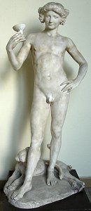 Bacchanal by Jean Antoine Carls - another marble nude front view