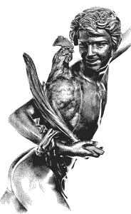 Falguière's Cockfight - bronze statuette detail Falguière's Cockfight - bronze statuette detail