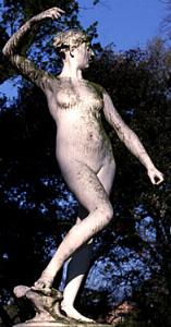 Falguière's Diana - full size reproduction outdoors Falguière's Diana - full size reproduction outdoors
