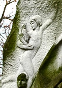Relief of Cockfight on the Falguière Memorial Relief of Cockfight on the Falguière Memorial