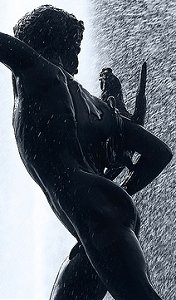 Falguière's Cockfight - weathered copy in a park, backlit against fountain, detail, by Pierre Beteille on Flickr Falguière's Cockfight - weathered copy in a park, backlit against fountain, detail, by Pierre Beteille on Flickr