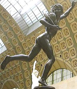 Falguière's Cockfight in the Orsay - back right view