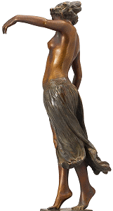 Dance by Edward Onslow Ford - statuette, left view