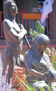 Susan Kliewer - Sinagua couple, Sedona, Arizona - front right 1