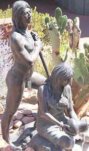 Susan Kliewer - Sinagua couple, Sedona, Arizona - above front right