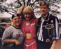 Professional `Barbie' and `Ken' in Epcot centre