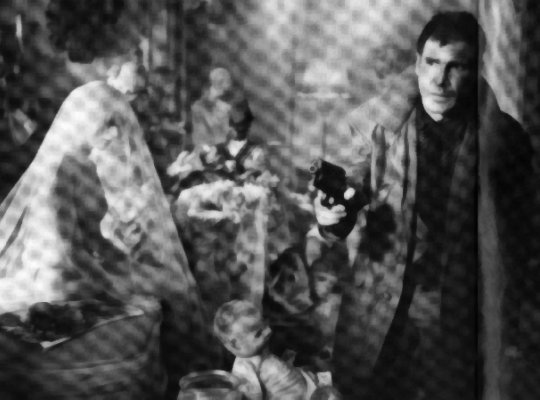 Blade Runner - Pris hides from Deckard