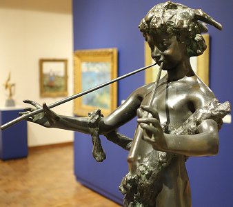 Frederick Macmonnies - Pan of Rohallion at the Huntington Museum of Art, West Virginia, front left view