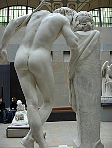 Moulin's A Secret from On High - back view of marble in Orsay