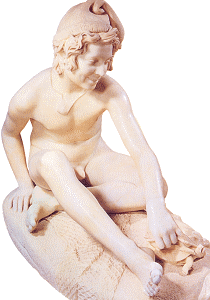 Rude's Fisherboy, Louvre - upper frontish view