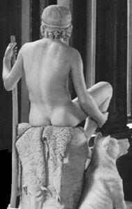 Shepherd Boy with his Dog by Bertel Thorvaldsen - back view Shepherd Boy with his Dog by Bertel Thorvaldsen - back view