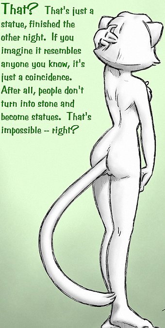 Only a statue