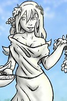 Taral Wayne - Peasant Girl in Marble (colour)
