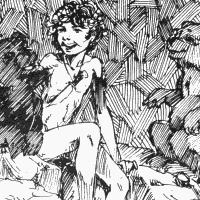 Alex as Mowgli in 'Full Pack'
