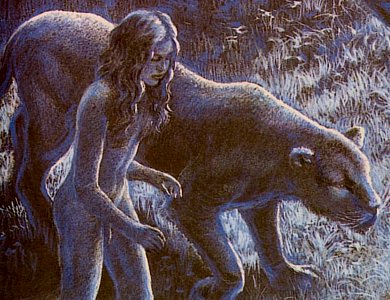 Mowgli and Bagheera hunt the thief of the ankus