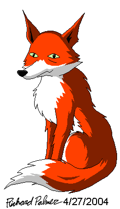 The Fox from Pyrénée - fanart by Richard 'Kuroku&' Palmer