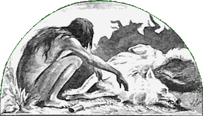 Mowgli mourns Akela