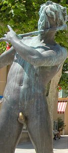 Flix Maurice Charpentier - L'Improvisateur (lifesize bronze, Bandol, France)