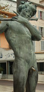 Flix Maurice Charpentier - L'Improvisateur (lifesize bronze, Bandol, France)