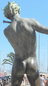 Flix Maurice Charpentier - L'Improvisateur (lifesize bronze, Bandol, France)