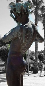 Flix Maurice Charpentier - L'Improvisateur (lifesize bronze, Bandol, France)
