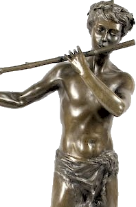 Flix Maurice Charpentier - L'Improvisateur (bronze statuette - front)