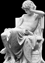 Degeorge's Young Aristotle - front left view (black and white engraving) Degeorge's Young Aristotle - front left view (black and white engraving)