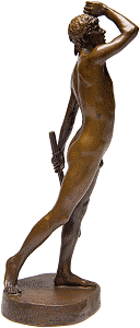 Linos by Edward Onslow Ford - statuette, right view