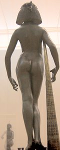 The Singer by Edward Onslow Ford - back, low angle (and Applause by Ford, front)