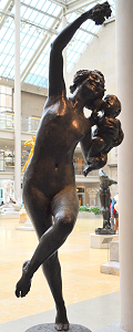 Frederick Macmonnies - Bacchante at the Metropolitan Museum of Art, New York - front view