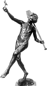 Moulin's Find at Pompeii statuette without fig leaf - front left view