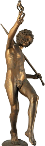 Moulin's Find at Pompeii statuette with fig leaf - front