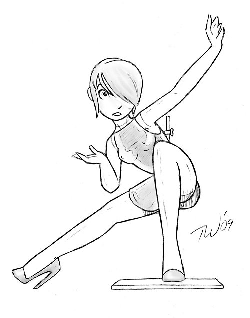 Taral Wayne - Action Pose