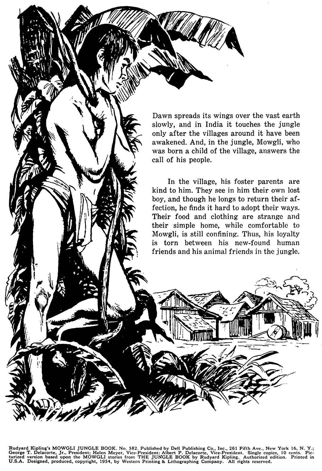 Rudyard Kipling's Mowgli: Jungle Book #2 frontispiece: Mowgli