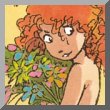 Page 9: Pyrénée picks flowers and the Bear asks why Page 9: Pyrénée picks flowers and the Bear asks why