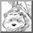 Pyrénée and bear sketch - Dominique Pyrénée and bear sketch - Dominique