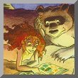Pyrénée and the bear reading a comic Pyrénée and the bear reading a comic