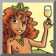 Wine label: Pyrénée the wine goddess Wine label: Pyrénée the wine goddess